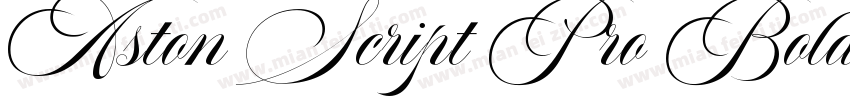 Aston Script Pro Bold Bold字体转换